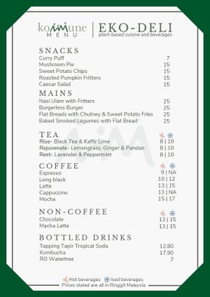  at The Habitat Cafe and Retail in Penang