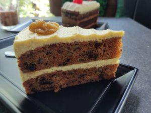Carrot and walnut cake at The Habitat Cafe and Retail in Penang