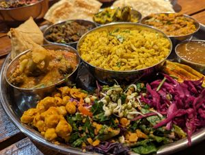 Thali for 2 at En Root in South West London