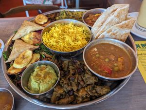 Thali for two at En Root in South West London