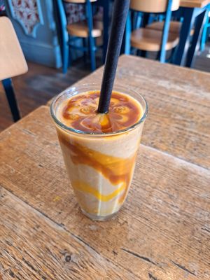 Mango lassi at En Root in South West London