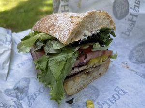 1/2 a Spicy Tofu sandwichh  at Maine Market in Eliot