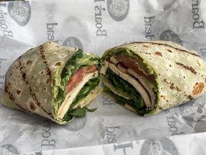 Tofu build your own wrap  at Maine Market in Eliot