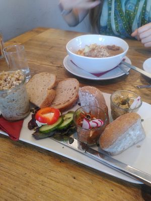 Katimor breakfast and apple pudding at 5 Senses Coffee - Wiesentalstraße in Freiburg