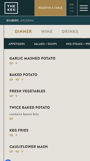   at The Keg in Gilbert