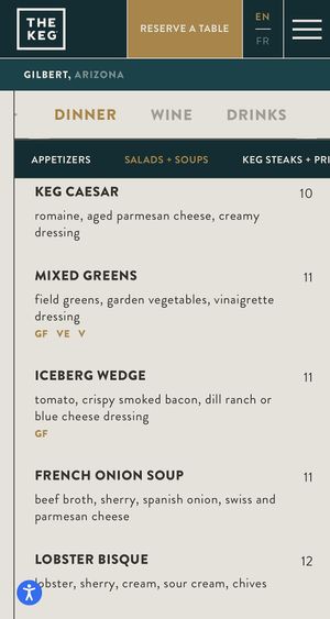   at The Keg in Gilbert