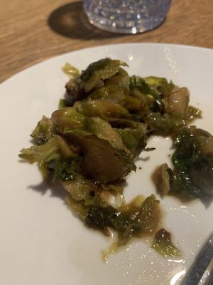 Maple Brussel Sprouts   at LAX - Alaska Airlines Lounge - T6 in Los Angeles