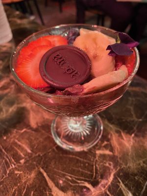 Chocolate avocado mousse     at Agora DC in Washington