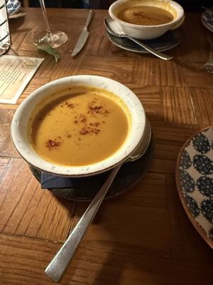 Lentil soupp  at Agora DC in Washington