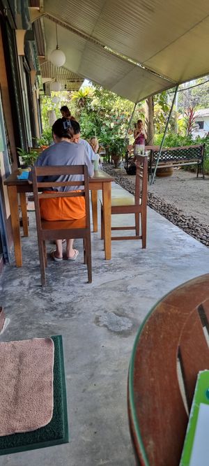 Outside seating area at Sweet Sisters Cafe in Koh Samui
