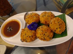 Tofu cakes at Sweet Sisters Cafe in Koh Samui
