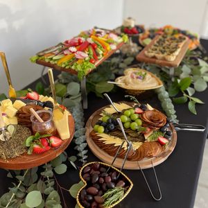 Vegan Grazing table at Green Wolf Foods in Campbell