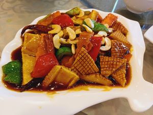 Kung Po Vegan Cuttle Fish (Vegan) at Treasure Oasis Vegetarian Restaurant - 意素轩 in Kuala Lumpur