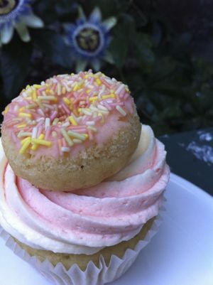 Mini Doughnut cupcake at Operation Icing in Brighton
