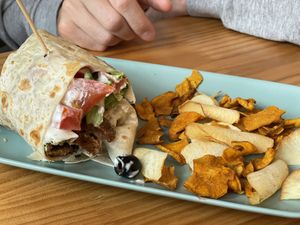 Wrap de seitán  at Hope  in Lugo