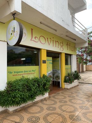 Storefront at Loving Hut in Ciudad Del Este