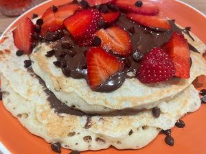 Pancakes vegan  at ZEITGEIST Café in Lyon