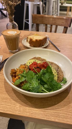 pancakes salés à la courge😄 at ZEITGEIST Café in Lyon