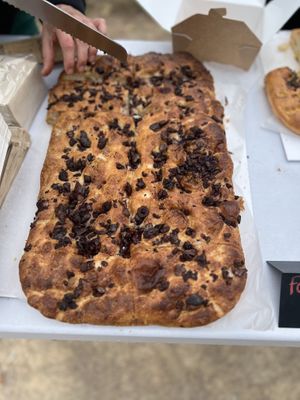 Olive focaccia   at ZEITGEIST Café in Lyon