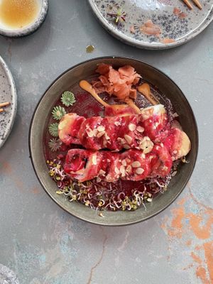 Vegan sushi.  at Izakaya in Tallinn