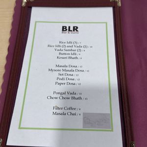Menu  at BLR Bar & Curry in Morrisville
