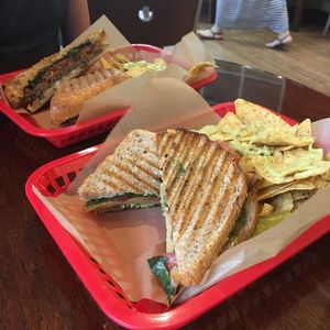 tofyrky melt with nachos   at VO2 Vegan Cafe in Cambridge