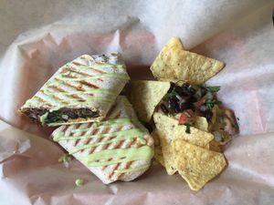 Breaky burrito! at VO2 Vegan Cafe in Cambridge