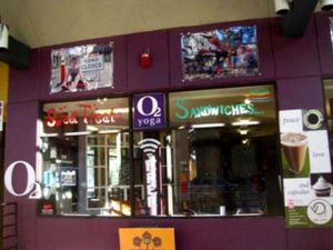 Storefront at VO2 Vegan Cafe in Cambridge