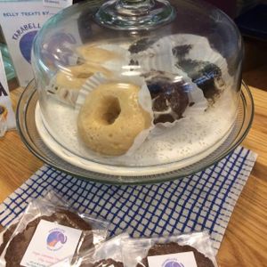 donuts at VO2 Vegan Cafe in Cambridge