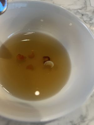 Consommé  - the premiere course  at Maiden: Fine Plants & Spirits in Fort Worth
