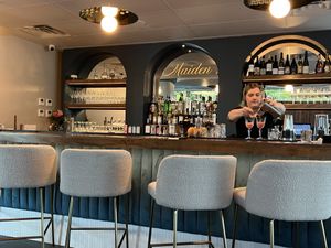 The bar  at Maiden: Fine Plants & Spirits in Fort Worth