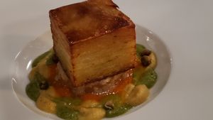 Potato pave at Maiden: Fine Plants & Spirits in Fort Worth