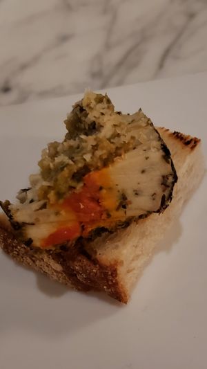 Cheese plate bite at Maiden: Fine Plants & Spirits in Fort Worth