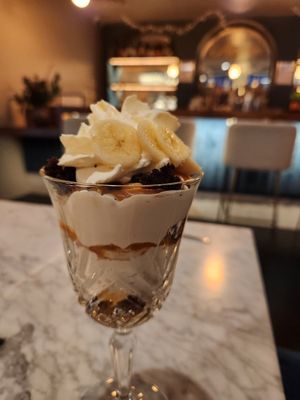Tipsy trifle (perfect end to a savory meal) at Maiden: Fine Plants & Spirits in Fort Worth