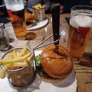 The vegan Bacon Cheese Burger at Filling Station  in Edinburgh