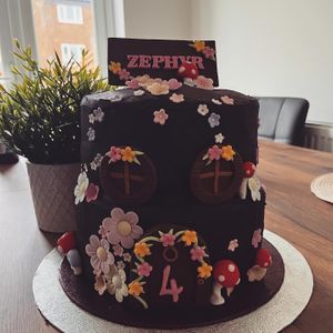 Vanilla Sponge cake with Chocolate Buttercream - for events, please email aveganaffair@yahoo.com or DM us on socials: @aveganaffair  at A Vegan Affair in Cramlington