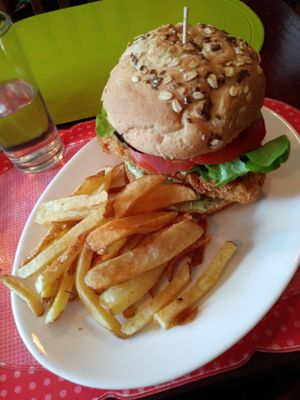 "Garuch" sandwich. Photo doesn't do it justice! at Vegan Bunker in Santiago