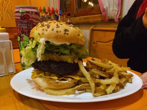 Manoly at Vegan Bunker in Santiago