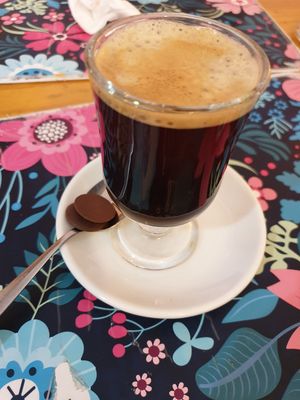 Coffee with a vegan treat! at Vegan Bunker in Santiago