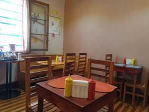 Inside room at Vegan Bunker in Santiago