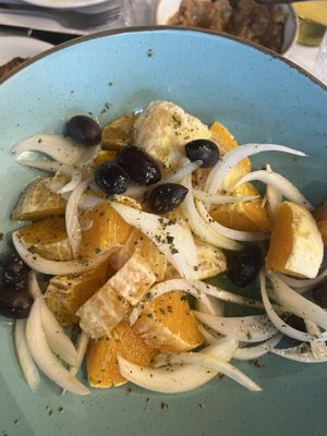 Orange salad  at To Steki sti Gonia in Himare