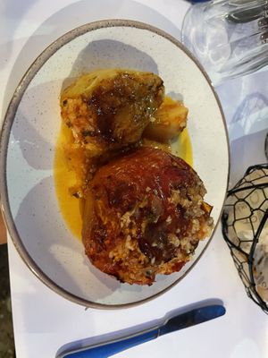 Stuffed veg  at To Steki sti Gonia in Himare