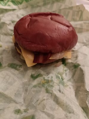 OAB added bacon at Dirty Vegan Burgers by Taster  in East London