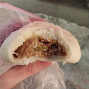 "meat" inside at Tsaoshanbao - 草山包子 in Taipei