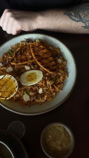 Machboos  at Petiole Cafe in Janabiyah