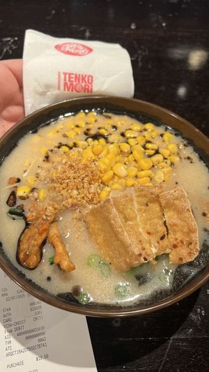 Vegan Black garlic Ramen. I cannot come to Sydney without having one of these.   at Tenkomori Ramen House Wynyard in Sydney