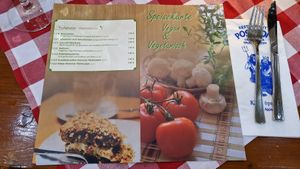 Speisekarte Dessert at Poseidon in Munich