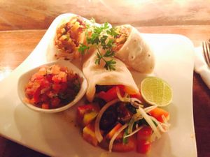 delicious burritos  at Rikitikitavi in Kampot