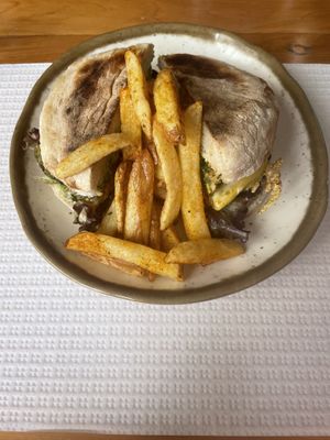 Vegan burger   at Adega do Compadre in Santana