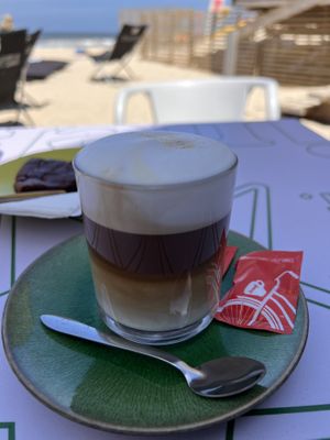 Cappuccino   at Luna Bar in Aveiro